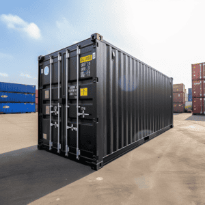 Black 20ft shipping container